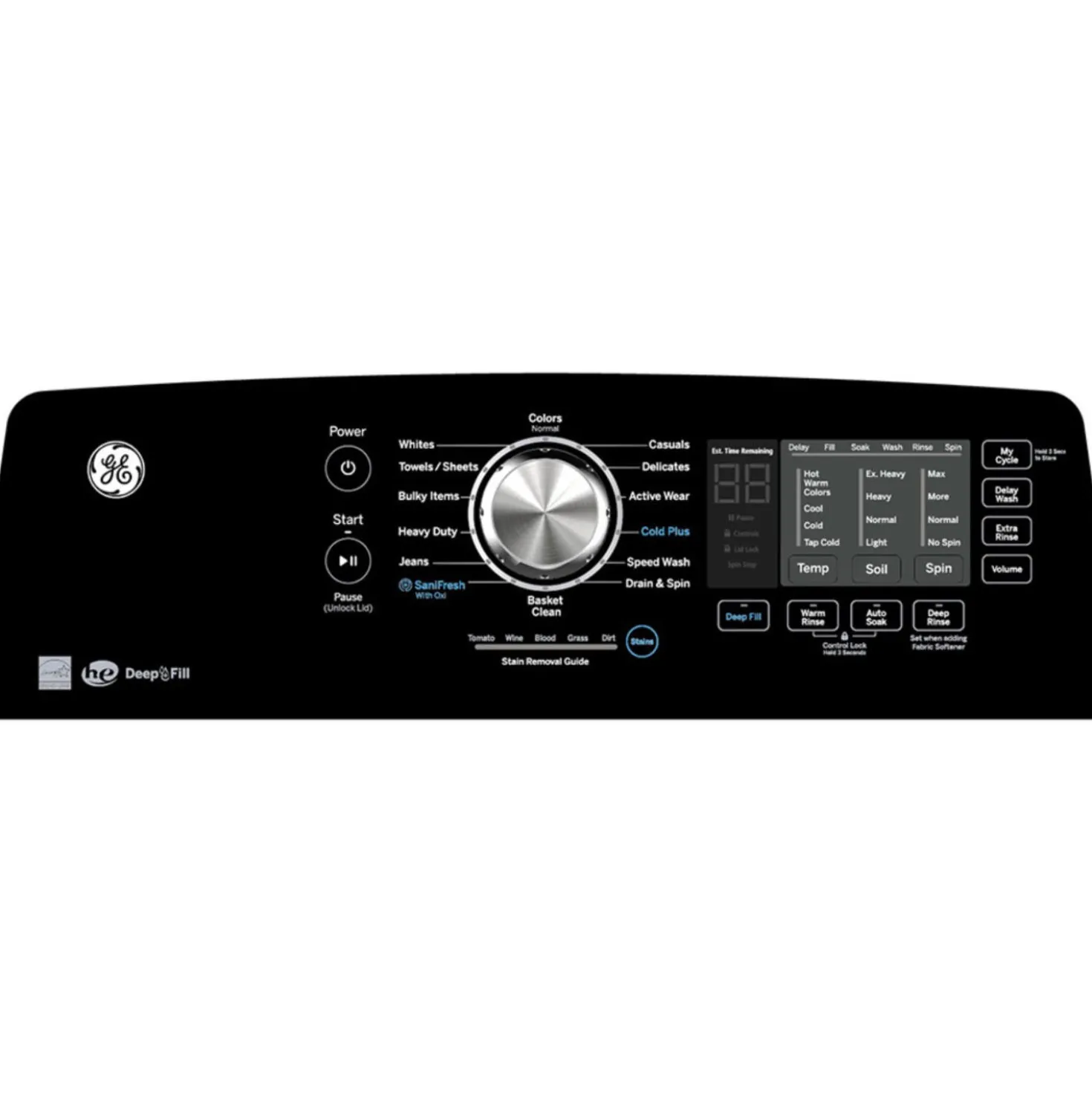 GE Laveuse Chargement par le haut Gris 27" - GTW681BMRDG