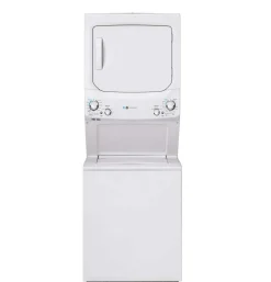 GE Laveuse et sécheuse superposées, Blanc, 27'', 800 RPM - GUD27EEMNWW