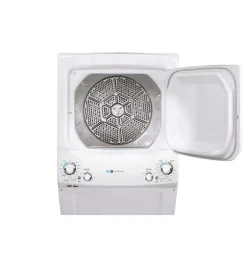 GE Laveuse et sécheuse superposées, Blanc, 27'', 800 RPM - GUD27EEMNWW