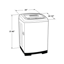 GE Laveuse portable Chargement par le haut Blanc 24'' 750 RPM - GNW128PSMWW