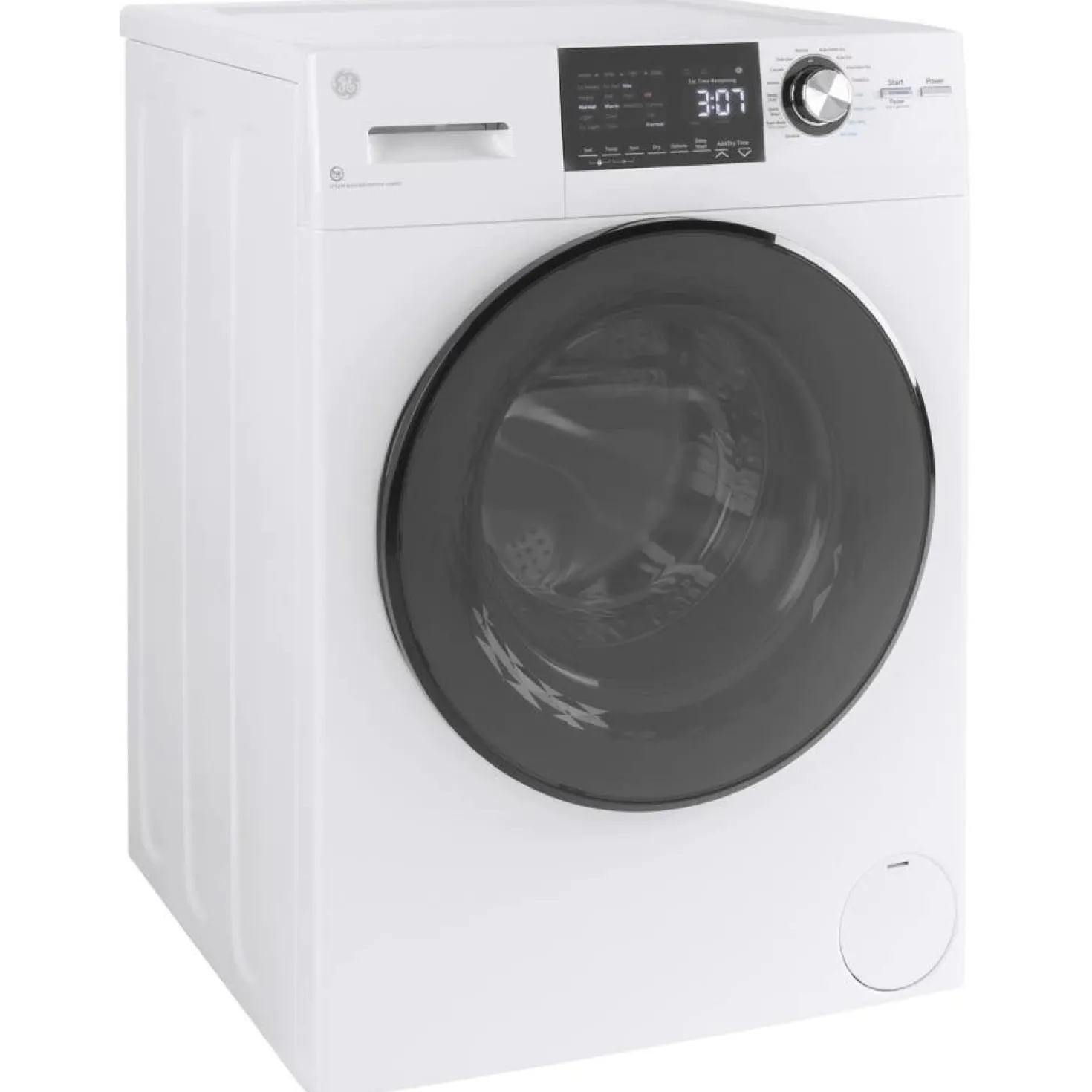 GE Laveuse sécheuse 2 en 1, Blanc, 24'', Chargement frontal - GFQ14ESSNWW
