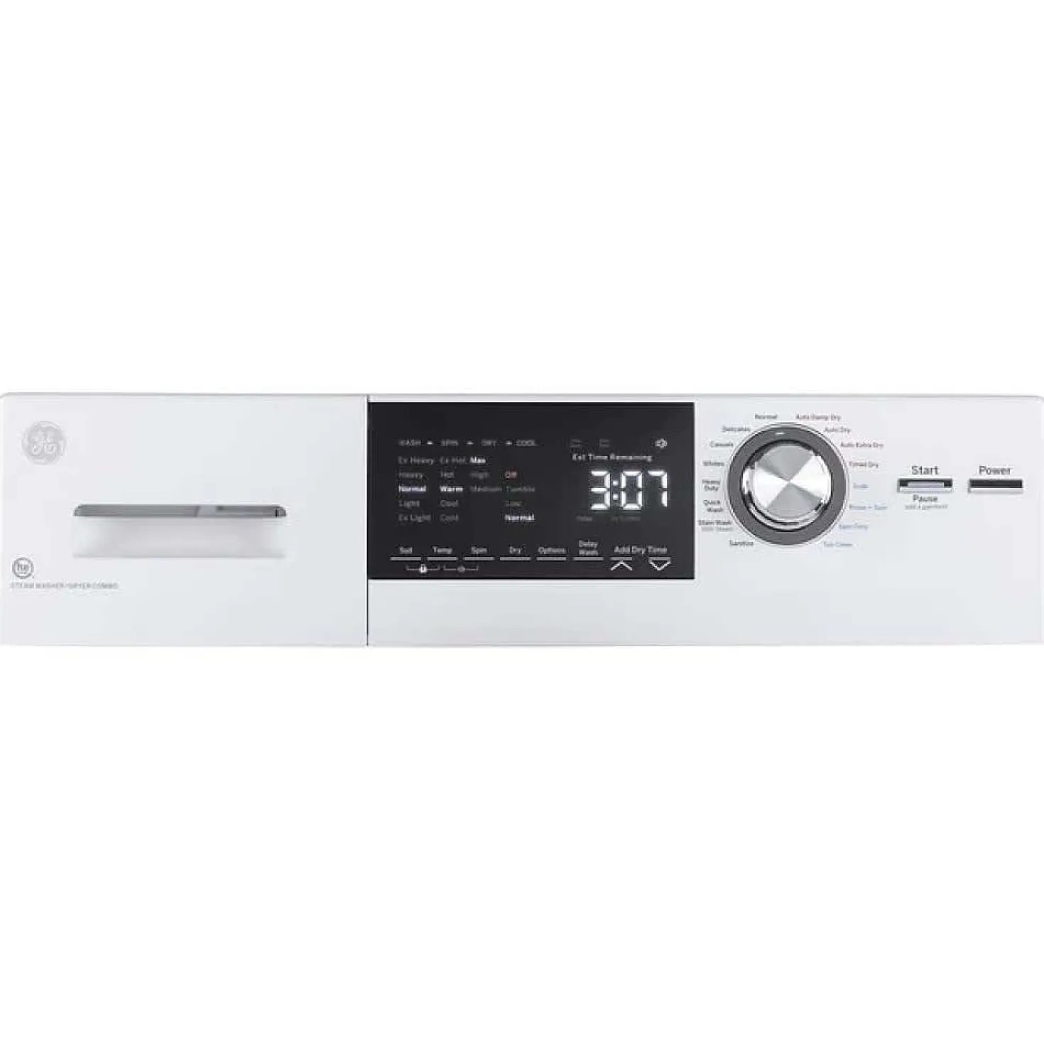 GE Laveuse sécheuse 2 en 1, Blanc, 24'', Chargement frontal - GFQ14ESSNWW