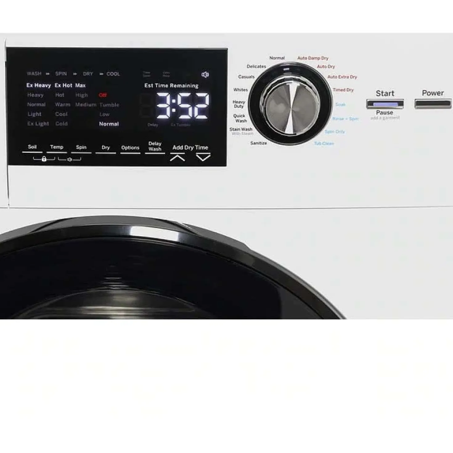 GE Laveuse sécheuse 2 en 1, Blanc, 24'', Chargement frontal - GFQ14ESSNWW