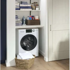 GE Laveuse sécheuse 2 en 1, Blanc, 24'', Chargement frontal - GFQ14ESSNWW