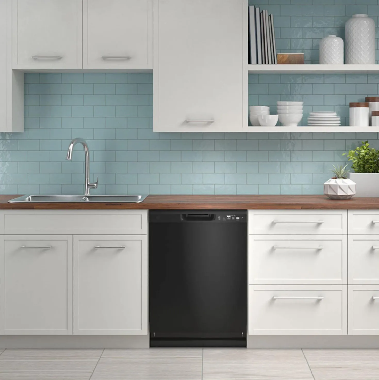 GE Lave-vaisselle Encastré Noir 24" 59dB - GDF511PGRBB
