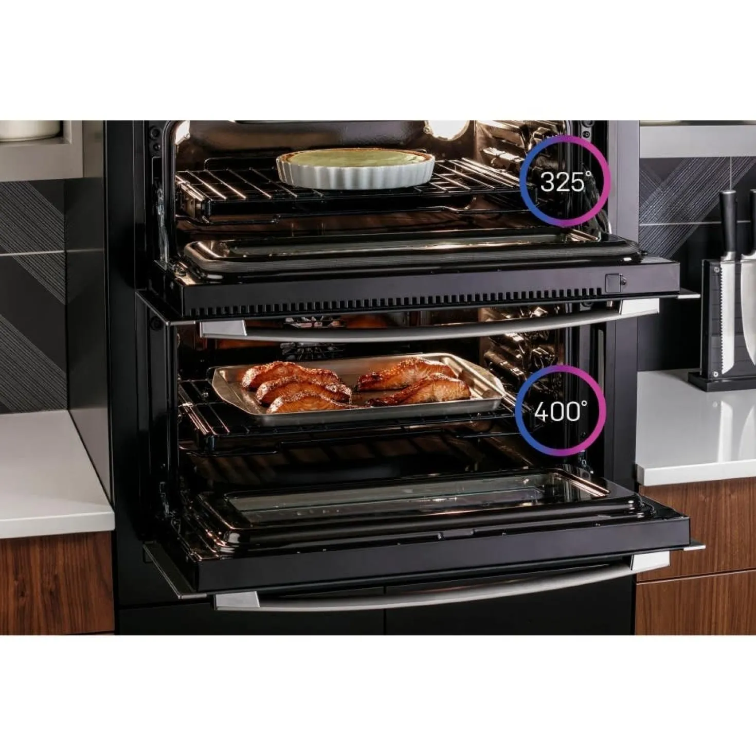 GE Profile Four mural Acier inoxydable30"Électrique - PTS9200SNSS