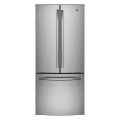 GE Réfrigérateur 20,8 pi3 30 po Acier inoxydable Congélateur en bas, Portes françaises - GNE21DYRKFS