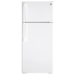 GE Réfrigérateur 17,5 pi3 28 po Blanc Congélateur en haut - GTE18DTNRWW