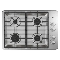 GE Table de cuissonAcier inoxydable 30" Gaz Acier inoxydable - JGP3030SLSS