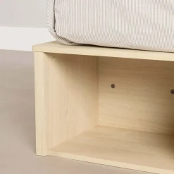 Grand lit avec paniers de rangement (60