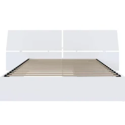 Grand lit avec rangement 2 tiroirs et tête de lit (60") - Nexera