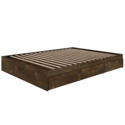 Grand lit avec rangement 3 tiroirs (60