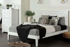 Grand lit en bois massif (60