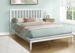 Grand lit en bois massif avec tête de lit (60