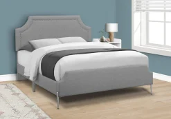 Grand lit en tissu avec tête de lit (60