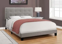 Grand lit en tissu avec tête de lit (60