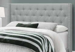 Grand lit en tissu avec tête de lit (60