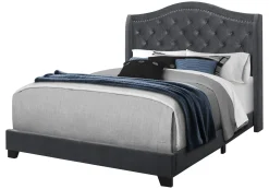 Grand lit en tissu avec tête de lit (60