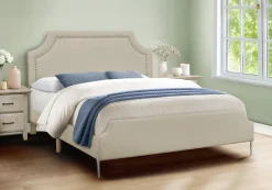 Grand lit en tissu avec tête de lit (60