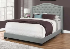 Grand lit en tissu avec tête de lit (60