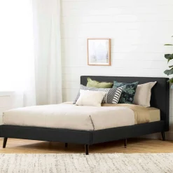 Grand lit en tissu avec tête de lit (60
