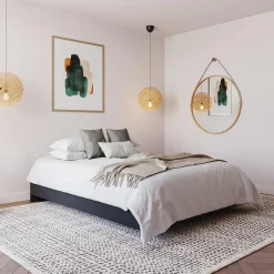 Grand lit plateforme (60