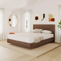 Grand lit plateforme avec tête de lit (60