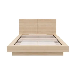 Grand lit plateforme avec tête de lit (60