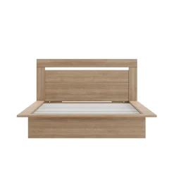 Grand lit plateforme avec tête de lit (60