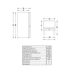 HAIER Réfrigérateur 16,8 pi3 33 po Inox Portes françaises - QHE16HYPFS
