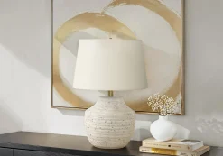 Lampe de table 20"H en béton