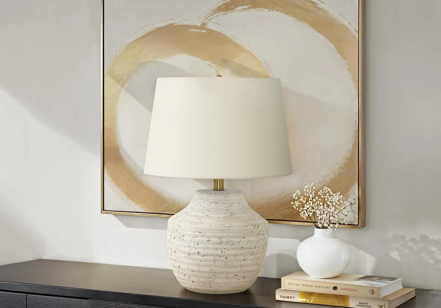 Lampe de table 20"H en béton