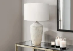 Lampe de table 25"H en béton