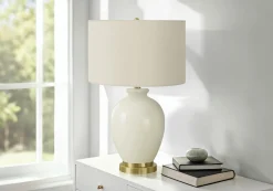 Lampe de table 26"H en céramique