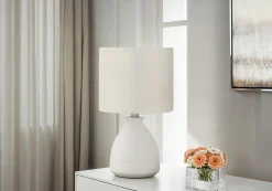 Lampe de table 17"H en céramique