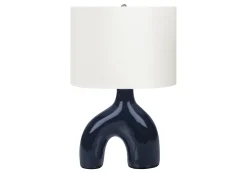 Lampe de table 25"H en céramique