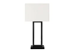 Lampe de table 28"H en métal avec port usb