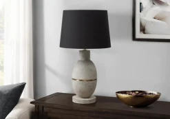 Lampe de table 25"H en résine