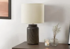 Lampe de table 17"H en résine