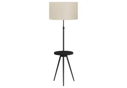Lampe sur pied 63"H en métal avec ports usb