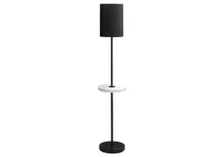 Lampe sur pied 62"H en métal avec port usb