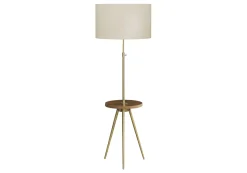 Lampe sur pied 63"H en métal avec ports usb