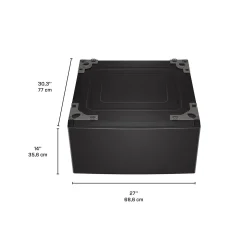 LG ENS Buanderie 4 morceaux, Inox noir