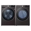 LG Ens laveuse et sécheuse, Inox Noir, Chargement frontal