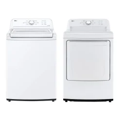 LG Ensemble laveuse sécheuse, Blanc, Chargement par le haut