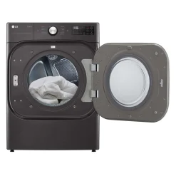 LG Ensemble laveuse sécheuse, Inox noir, Chargement frontal