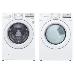 LG Ensemble laveuse sécheuse, Blanc, Chargement frontal
