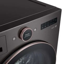 LG Laveuse Chargement frontal Inox Noir 27