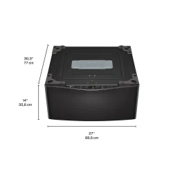 LG Laveuse-piedestal Chargement par le haut Noir 29