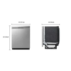 LG Lave-vaisselle Encastré Inox Noir 24